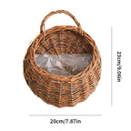 Panier mural en osier petit