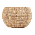 Panier rond en feuille de bananier naturel 58x37 cm