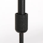Connecteur en métal noir texturé pour suspension linéaire abat-jour tissu taupe