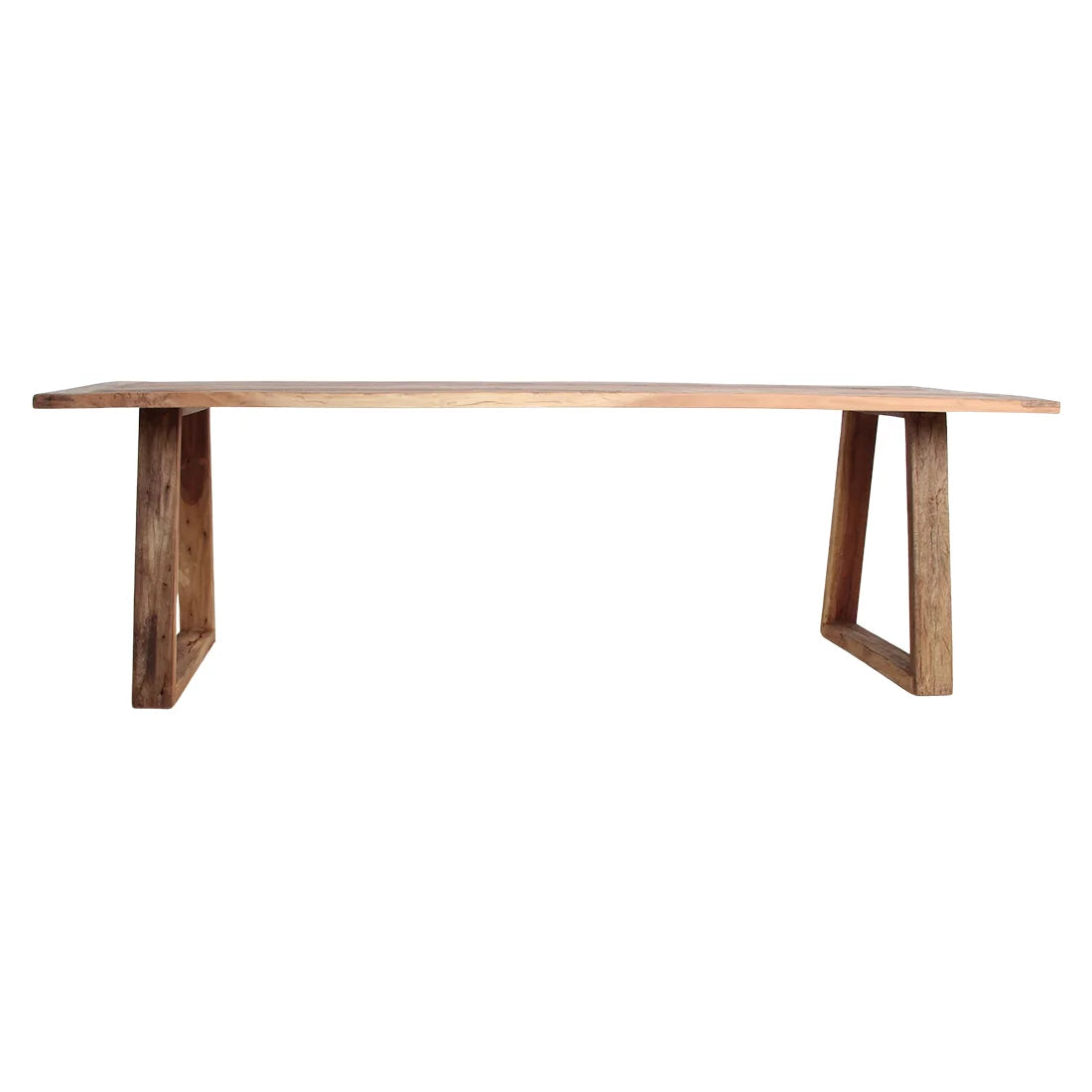 Table à manger rustique en teck recyclé FSC 200x90 cm