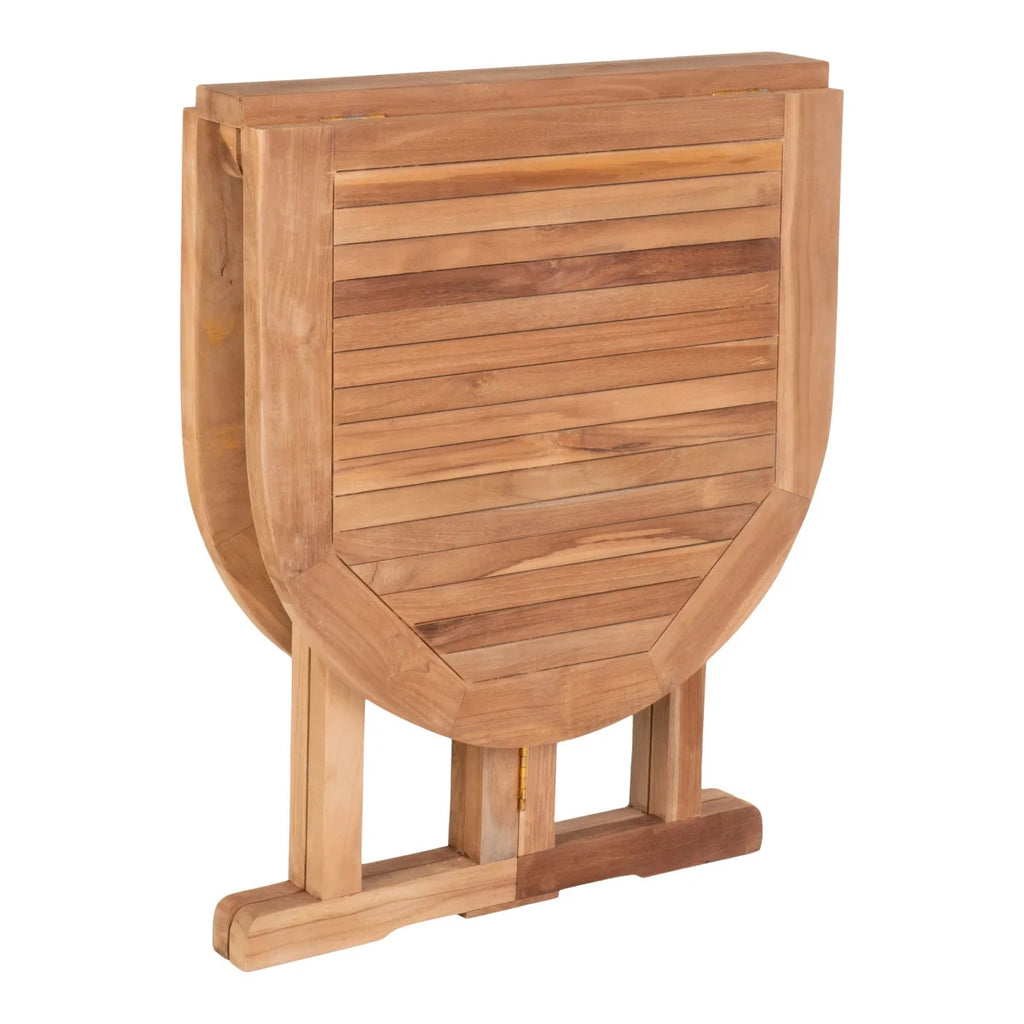 Table de balcon en teck pliante 120x60 cm