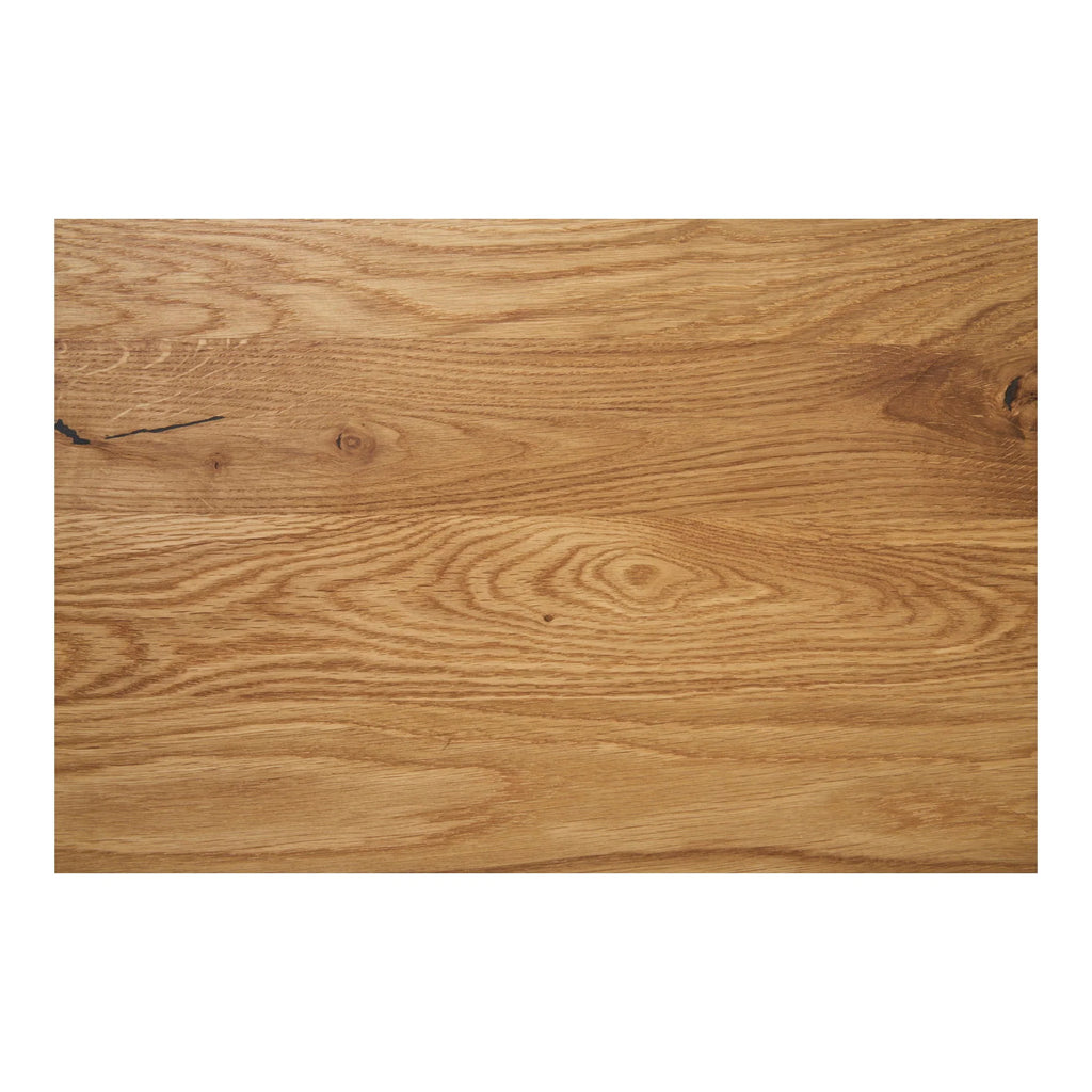 Surface en bois de chêne clair avec veinage naturel et nœuds, table bistrot 70x70 cm