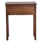Table de chevet en bois recyclé marron, niche ouverte, 50x30 cm