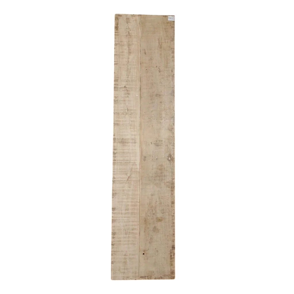 Console pliante en bois recyclé clair avec ferrures noires