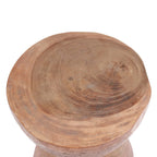Tabouret ou table d’appoint en bois de suar naturel forme sablier – Ø40 cm