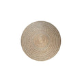 Tapis rond en jonc de mer naturel 100 cm style bohème pour décoration intérieure