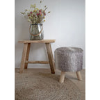 Tapis rond en jute tressé beige naturel motif concentrique Ø150 cm